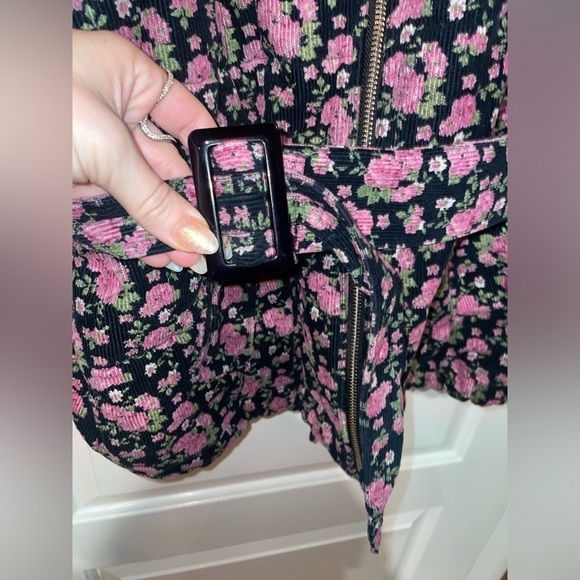Anthropologie Tach Floral Gadara Corduroy Coat Jacket Size Small - Picture 10 of 12